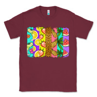 Burgundy summer brushstroke Classic Tee - Jasminsmagicworld