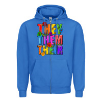 They Them Their Pride Lgbtq Zipper Hoodie | Teevron