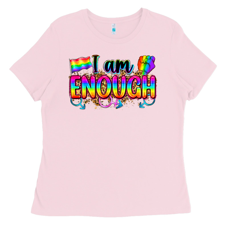 I Am Enough Ladies Tee by Zillion Design Studio | Teevron