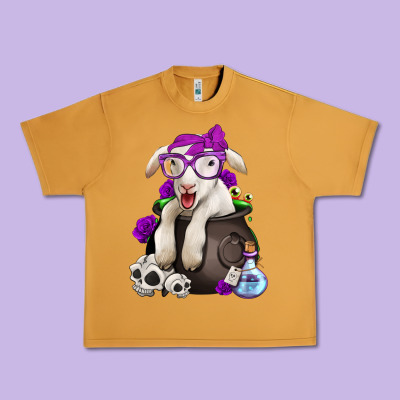 Funny Halloween Lamb Urban Heavy Tee Designed By Jasminsmagicworld