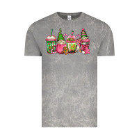 Cloud Rock pink christmas gnomes coffee cups Vintage Tee - Jasminsmagicworld