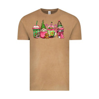 Vintage Camel pink christmas gnomes coffee cups Vintage Tee - Jasminsmagicworld