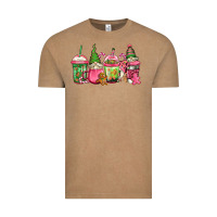 Vintage Coffee pink christmas gnomes coffee cups Vintage Tee - Jasminsmagicworld
