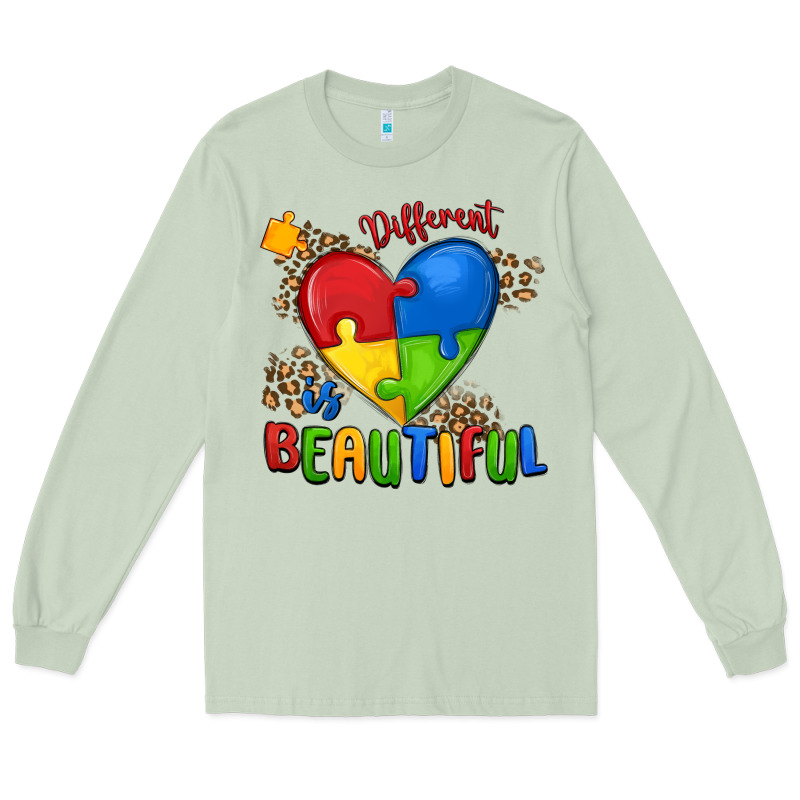 Different Is Beautiful Autism Long Sleeve Tee by MaliasSmallBusiness | Teevron