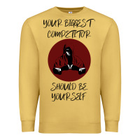 Antique Gold Your Biggest Competitor Premium Sweatshirt - Bettercallsaul