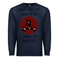 Navy Your Biggest Competitor Premium Sweatshirt - Bettercallsaul