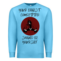 Ocean Blue Your Biggest Competitor Premium Sweatshirt - Bettercallsaul