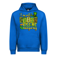 Cobalt St. Patrick's I am not irish kiss me anyway Urban Hoodie - OliviaCreatesArt