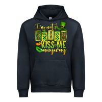 Navy St. Patrick's I am not irish kiss me anyway Urban Hoodie - OliviaCreatesArt