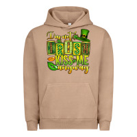 Pigment Burro St. Patrick's I am not irish kiss me anyway Urban Hoodie - OliviaCreatesArt