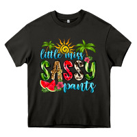 Asphalt little miss sassy pants Heavy Core Tee - Zillion Design Studio