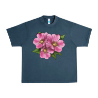 Midnight Navy Wild Prairie Rose Illustrations Urban Heavy Tee - LillyAllenDesigns