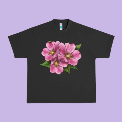 Wild Prairie Rose Illustrations Urban Heavy Tee Designed By Lillyallendesigns