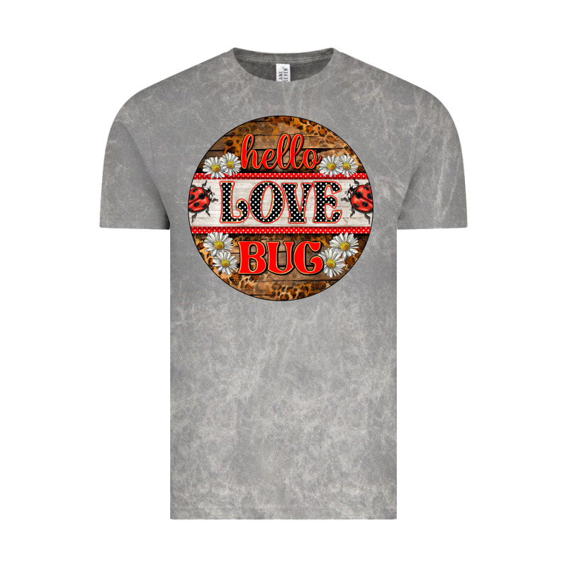 Hello Love Bug Ladybug Ornament Vintage Tee by BarkalooDesign | Teevron