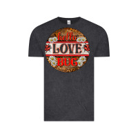 Vintage Black hello love bug ladybug ornament Vintage Tee - BarkalooDesign