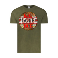 Vintage Olive hello love bug ladybug ornament Vintage Tee - BarkalooDesign