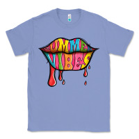 Colony Blue summer vibes lips Classic Tee - Jasminsmagicworld