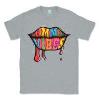 Heather Grey summer vibes lips Classic Tee - Jasminsmagicworld