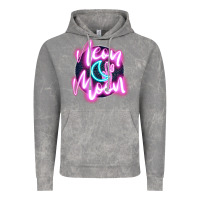 Cloud Rock neon moon Vintage Hoodie - JahusDesignShop