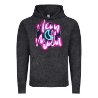 Vintage Black neon moon Vintage Hoodie - JahusDesignShop