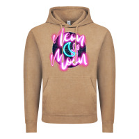 Vintage Coffee neon moon Vintage Hoodie - JahusDesignShop