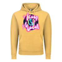 Vintage Mustard neon moon Vintage Hoodie - JahusDesignShop