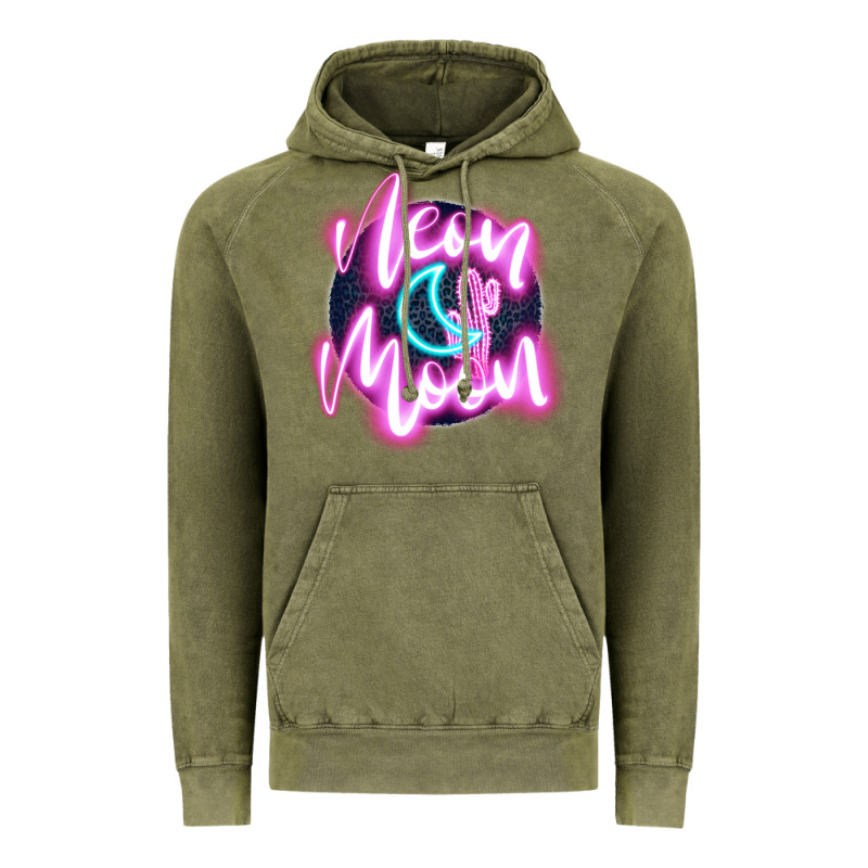 Neon Moon Vintage Hoodie by JahusDesignShop | Teevron