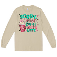Mushroom sorry my iced coffee made me latte Long Sleeve Tee - MaliasSmallBusiness