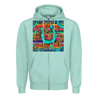Western Horseshoe And Arrow With Leopard And Serape Seamless Pattern Zipper Hoodie | Teevron