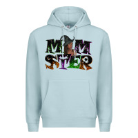 Blue Mist Momster with witch Premium Hoodie - NancyCooperArtShop