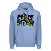 Colony Blue Momster with witch Premium Hoodie - NancyCooperArtShop
