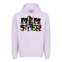 Lilac Momster with witch Premium Hoodie - NancyCooperArtShop