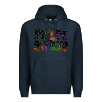Navy Momster with witch Premium Hoodie - NancyCooperArtShop