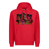 Red Momster with witch Premium Hoodie - NancyCooperArtShop