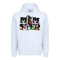 White Momster with witch Premium Hoodie - NancyCooperArtShop