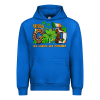 Cobalt with god all things are possible Urban Hoodie - OliviaCreatesArt