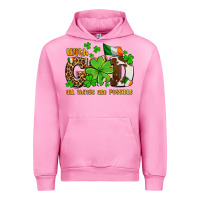 Fuchsia Pink with god all things are possible Urban Hoodie - OliviaCreatesArt