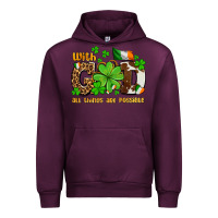 Mauve Wine with god all things are possible Urban Hoodie - OliviaCreatesArt