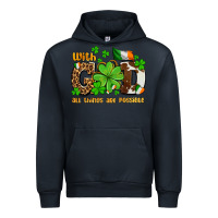 Navy with god all things are possible Urban Hoodie - OliviaCreatesArt