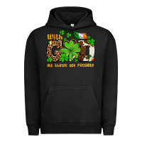 Pigment Black with god all things are possible Urban Hoodie - OliviaCreatesArt