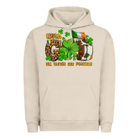 Pigment French Oak with god all things are possible Urban Hoodie - OliviaCreatesArt