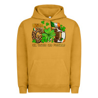 Pigment Peanut Butter with god all things are possible Urban Hoodie - OliviaCreatesArt