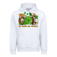White with god all things are possible Urban Hoodie - OliviaCreatesArt