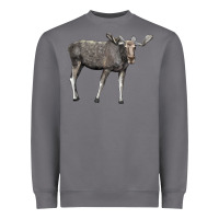 Storm Moose Buck Deer Heavyweight Sweatshirt - LillyAllenDesigns