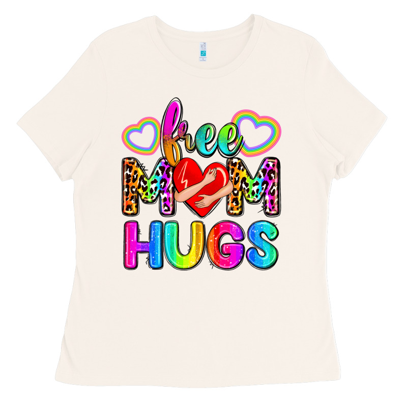 Free Mom Hugs Ladies Tee by Zillion Design Studio | Teevron