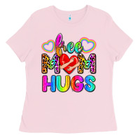 Bubblegum Pink free mom hugs Ladies Tee - Zillion Design Studio