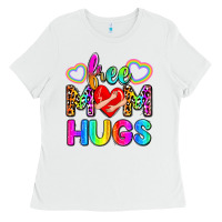 White free mom hugs Ladies Tee - Zillion Design Studio