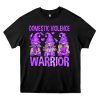 Black Domestic Violence Warrior Gnomes Heavy Core Tee - texasbilliewilder