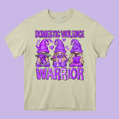 Domestic Violence Warrior Gnomes Heavy Core Tee Designed By Texasbilliewilder