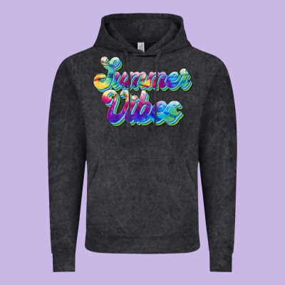 Summer Vibes Vintage Hoodie Designed By Jahusdesignshop